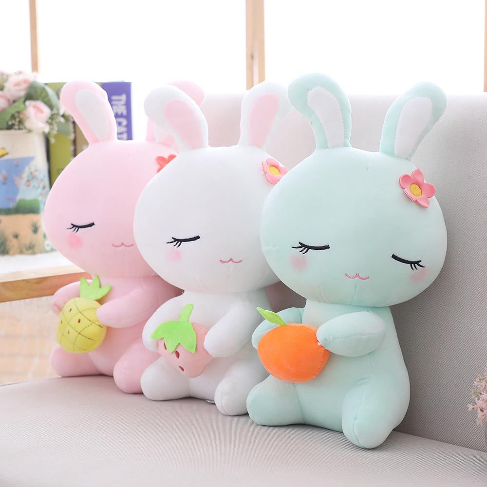 2 PC gemeinsame Kaninchen Anhänger Plüsch gefüllte Spielzeug Kaninchen für Kid