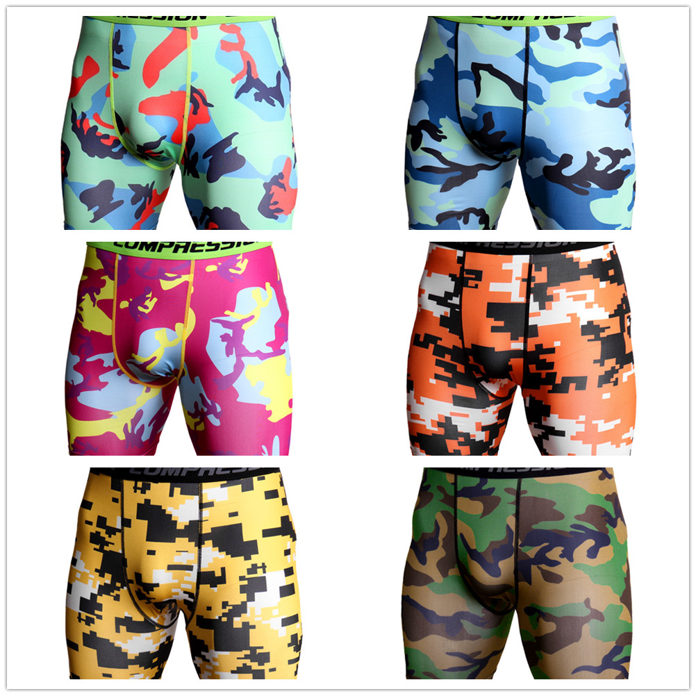 

Gym Short Leggings Men Compression Crossfit Shorts Mens Running Shorts Camouflage Bermuda Shorts Jogging Bodybuilding Tights MMA, Colour 1