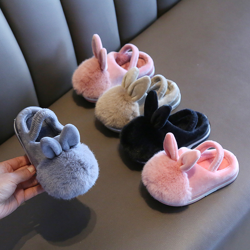 Vovotrade Winter Soft Warm Cute Baby Boys Girls Striped Shoes Indoors Slipper Home Boots