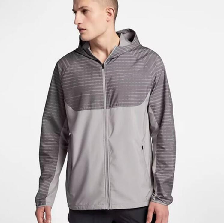 2020 New Sale Men's Hoodies jackets coat Fall Thin Windrunner Light Windbreak Zipper Hoodies running jogger Men's sports Outerwear Coat