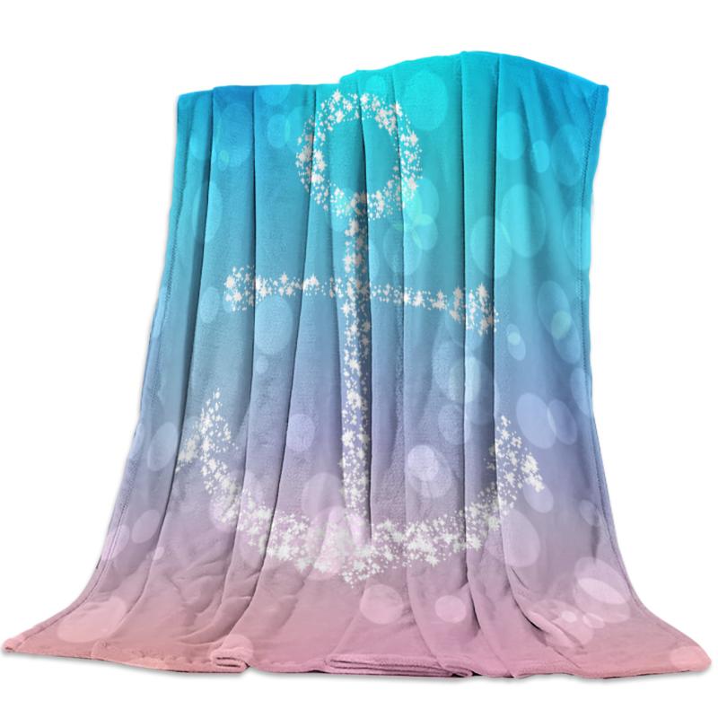 

Anchor Fantasy Bubble Gradient Throw Blanket Bedspread Soft Fleece Blanket Air/Sofa/Bedding Winter Bedsheet