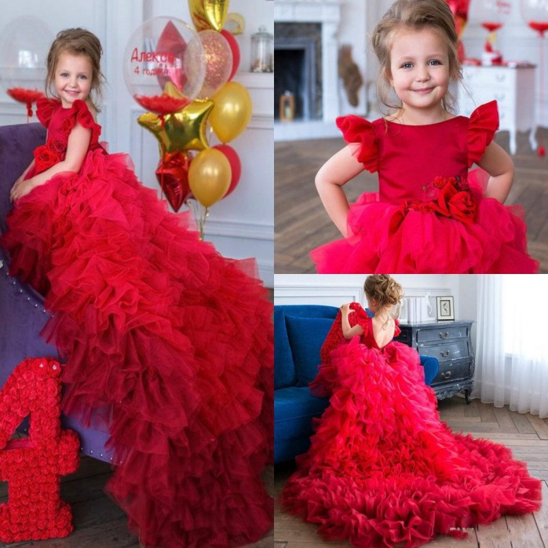 robe rouge petite fille ceremonie