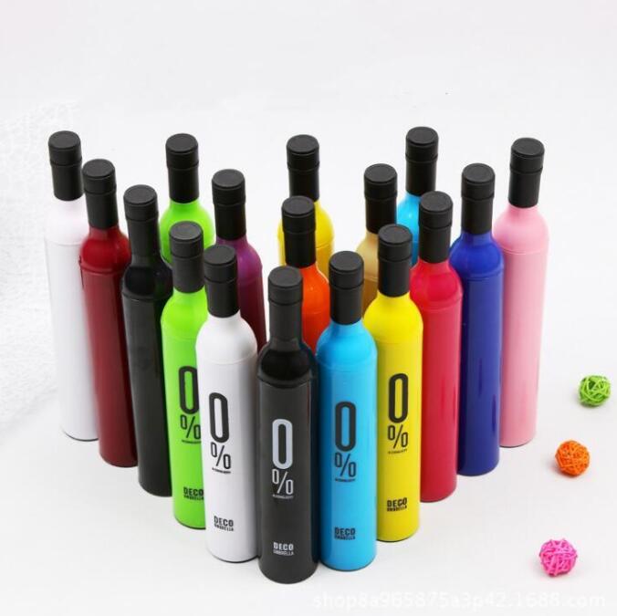 

Wine Bottle Umbrellas Foldable Creative Travel Rain Gear Advertise Custom Sunshade Uv Silver Colloid Kids Rainy Sunny Umbrella Gifts C6920, As pics