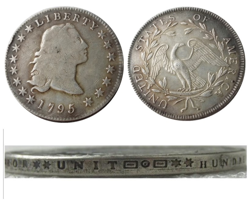 

US 1795 Flowing Hair Dollar Silver Plated Copy Coins metal craft dies manufacturing factory Price