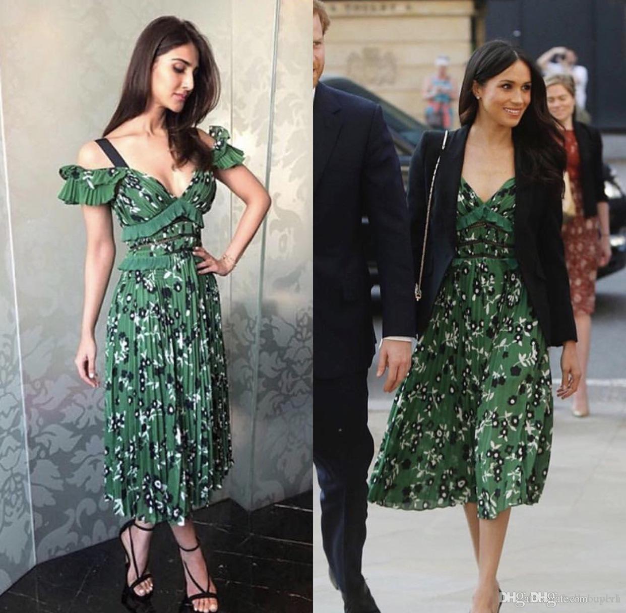 

Meghan Princess Printed Dresses Long Elegant Prom Dresses Tea Length Sexy Formal Evening Dresses Vestidos de fiesta largos, Same as picture