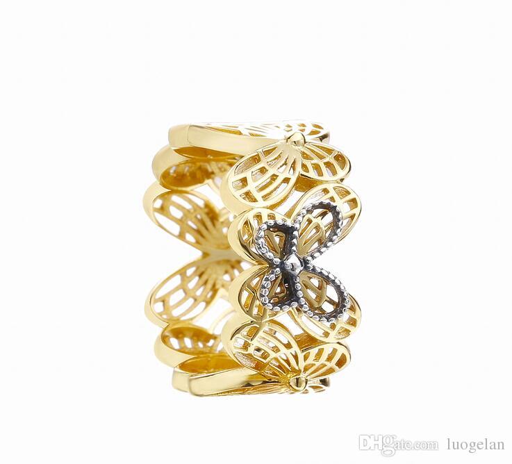 2019 Spring 925 Sterling Silver Rings Openwork butterfly Ring Original Fashion Engagement wedding Pandora Rings DIY Charms Jewelry For women-image-457008998