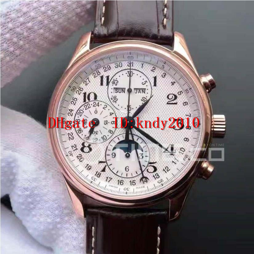 

YL Factory Master Moon phase Watch L26738783 Wristwatches 18K Rose gold Mens Wristwatch Sapphire 40mm A.7751 Chronograph Mechanical watch