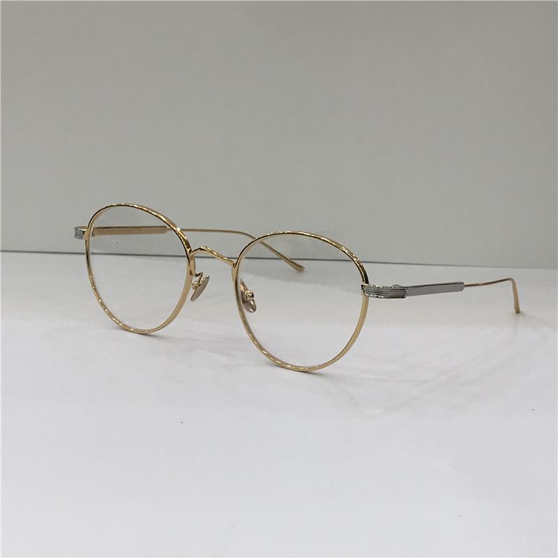 

New fashion designer optical glasses 0009 metal round frame retro modern style transparent lens can be prescription clear lens