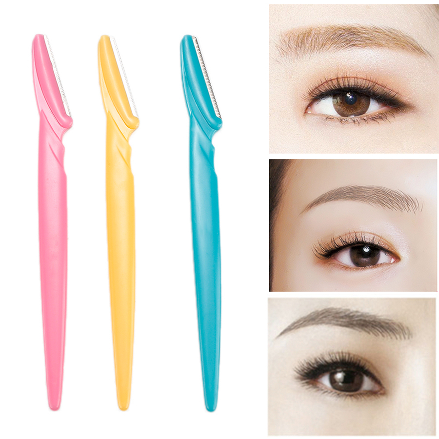 

Eyebrow Knife Eyebrow Razor Facial Remover Shaver Makeup EyeBrow Epilator Sourcil Facial Hair Removal Blades Brow Trimmer RRA2494, As pic