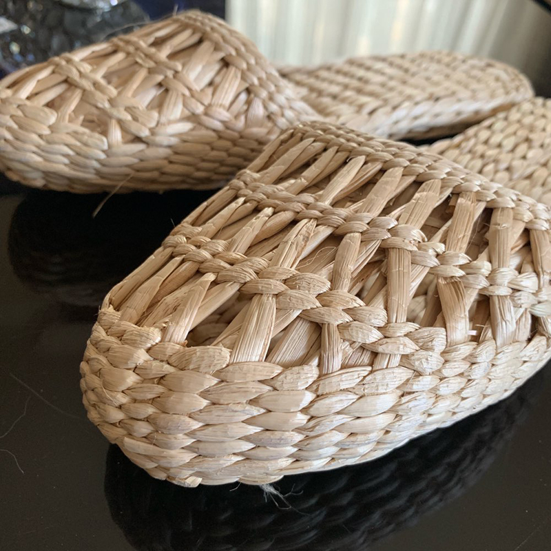 

2020 AGESEA new couple shoes summer fashion unisex home shoes straw slippers handmade Chinese style straw comfortable sandals, Acx-lkcx