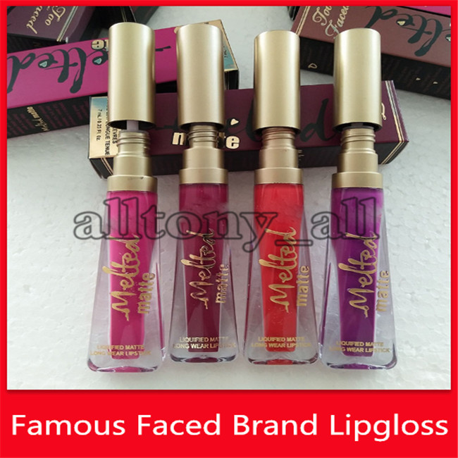 

Drop Shipping Too Melted Matte Face Lip Gloss 12 Colors Non-stick Cup Long Lasting Retro Liquid lipstick Lipgloss, Mixed color