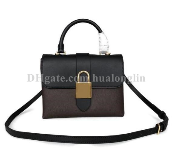 

Lock Bag Woman Handbag Purse shoulder fashion tote lady free shipping, Red