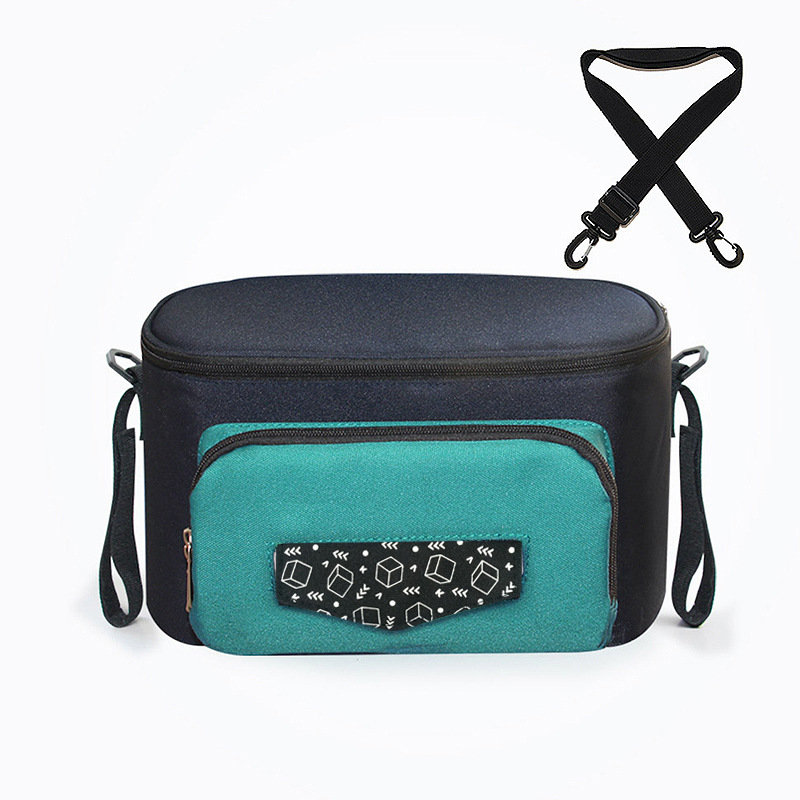 

Waterproof Large Capacity Baby Diaper Bag Nappy Bag For Newborn Insulated Milk Bottle Mommy Diaper, Green