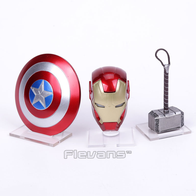 Marvel Superhero The Avengers Thor Hammer And Mask With The LED Light Cosplay