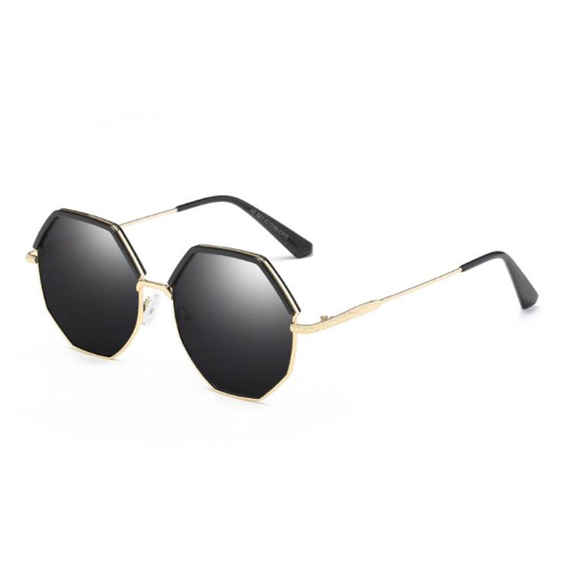 

HOTOCHKI Polygonal Irregular Female Sunglasses Retro Mirror Colorful Driving Polarized Eyewear for Sunshine Women UV400