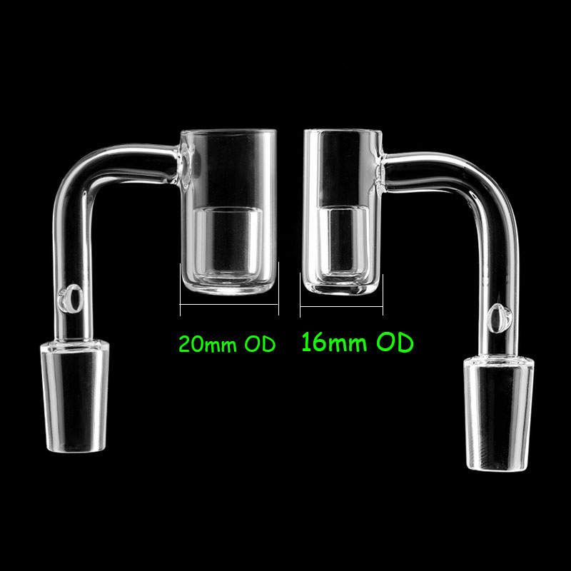 

16mm 20mm Quartz Enail Banger nail with Removable insert Bucket Female Male Quartz E Nail Banger Nails For Coil Heater Da