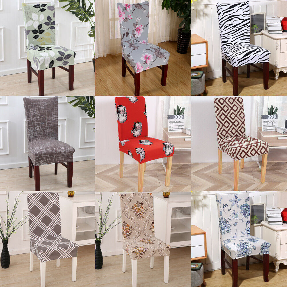 Dining Room Wedding Banquet Chair Cover Party Decor Seat Cover Stretch Spandex-image-491839243