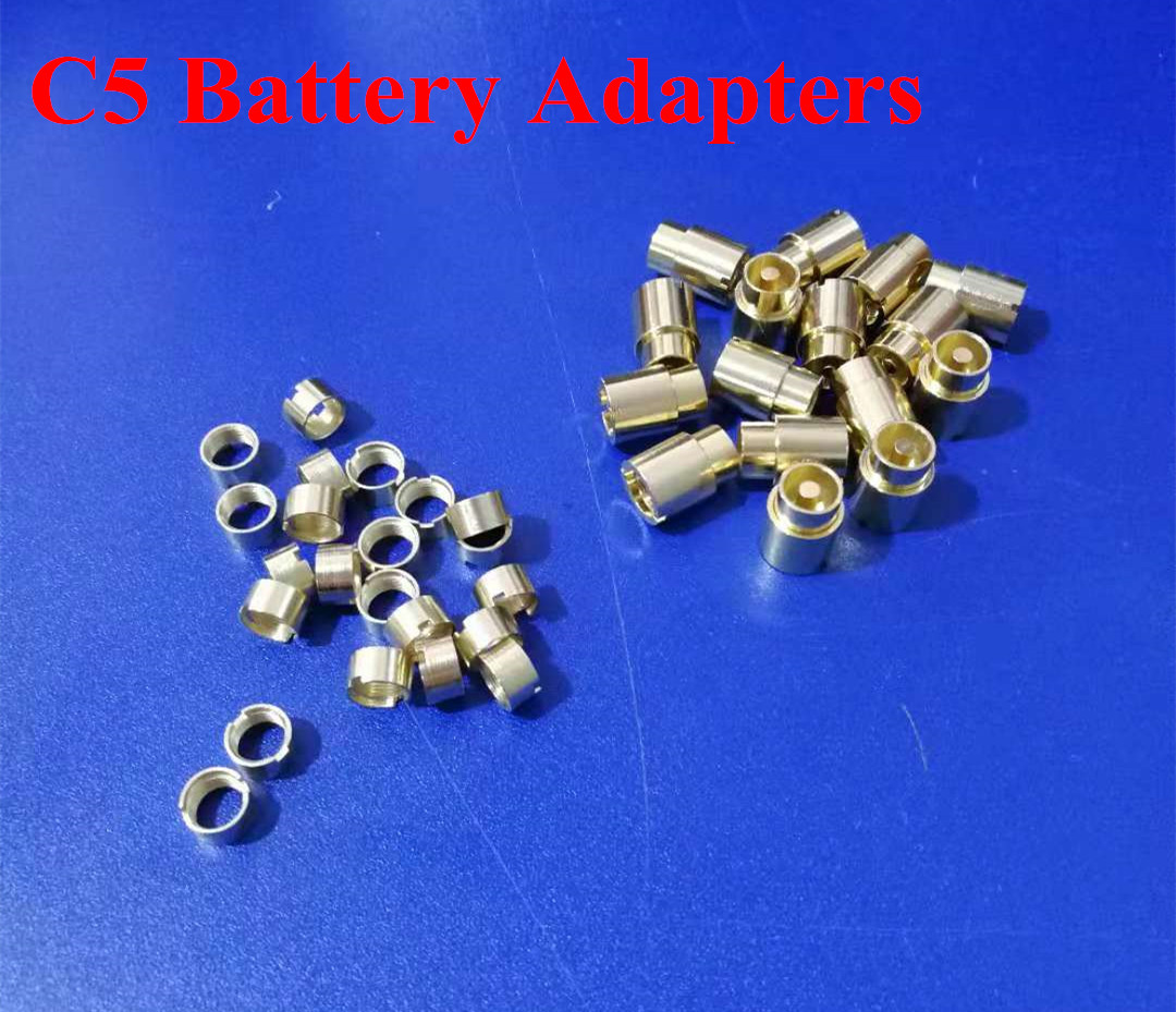 

Original Komodo C5 Magnet Adapters Gold Color C5 Battery Accessory Use 510 Thread Cartridges Adapter Free Shipping