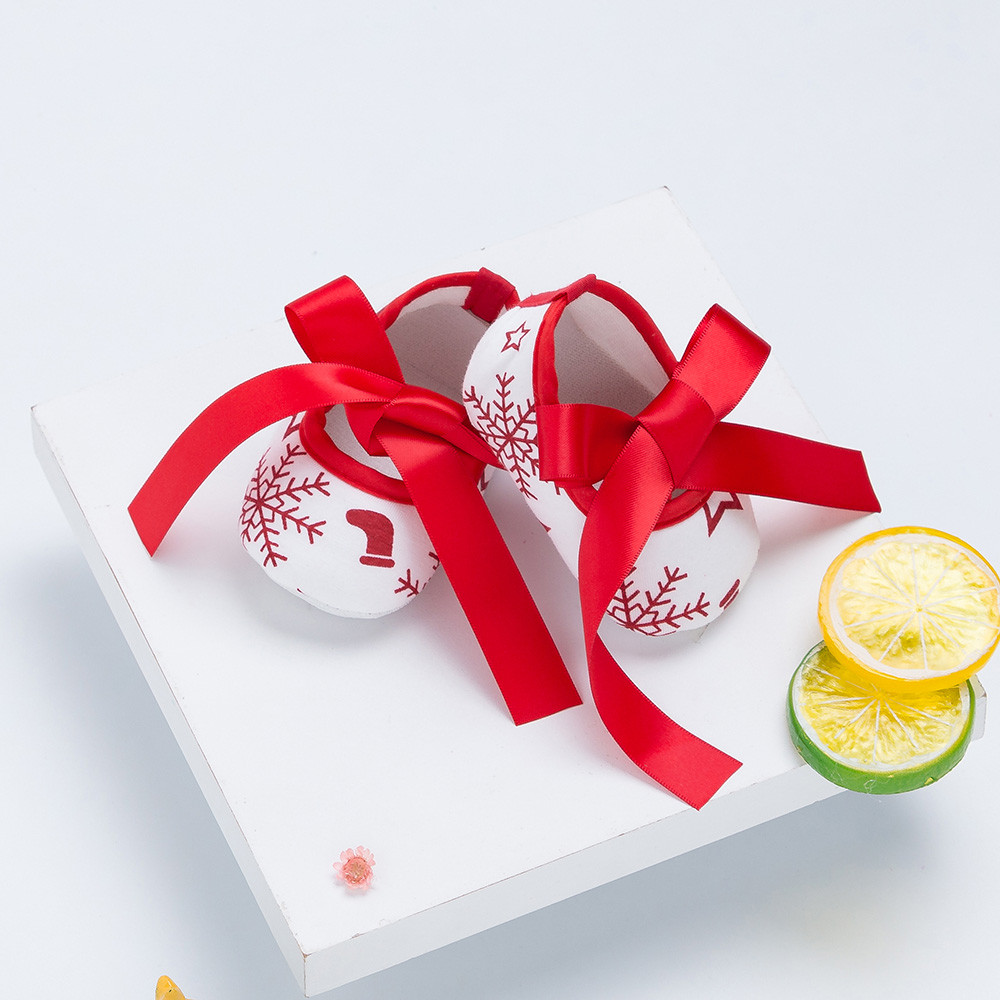 

New Hot 0-18M Baby Toddler Shoes Christmas Fluffy Cotton Baby Winter Warm Shoes Newborn Baby Toddler First Walker Shoes