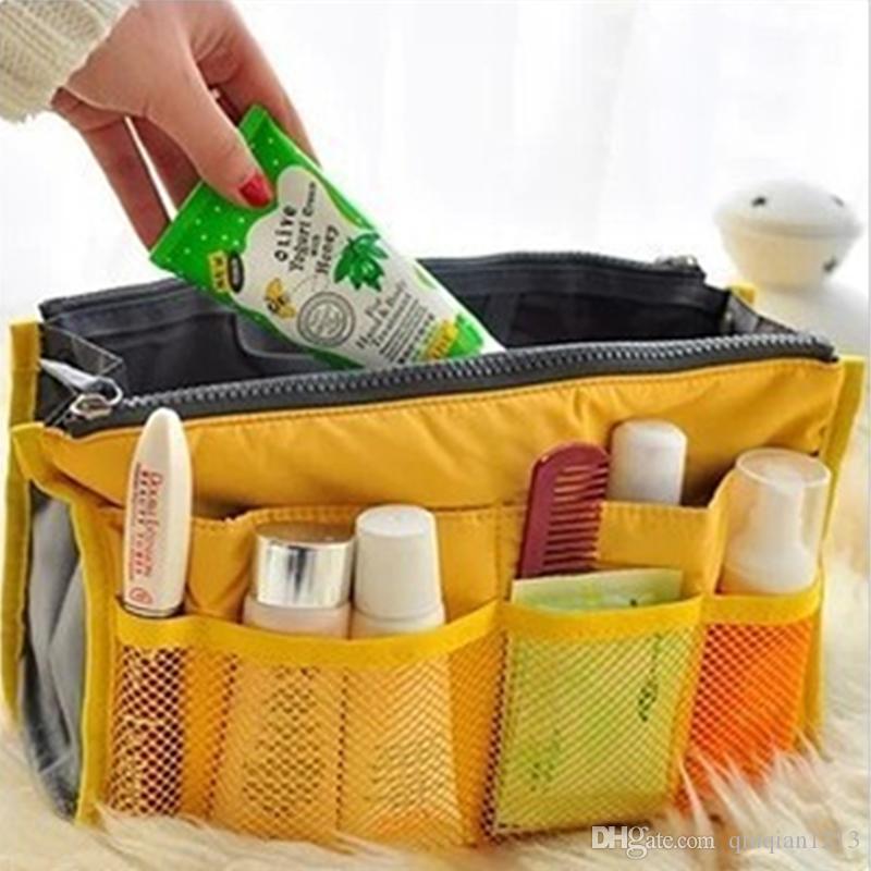 

New Fashional Double Zipper Bag in Bag Travel Toiletry Kit Trip Outdoor Sport Make-up Cosmetic Pocket Multi-function Receive Package