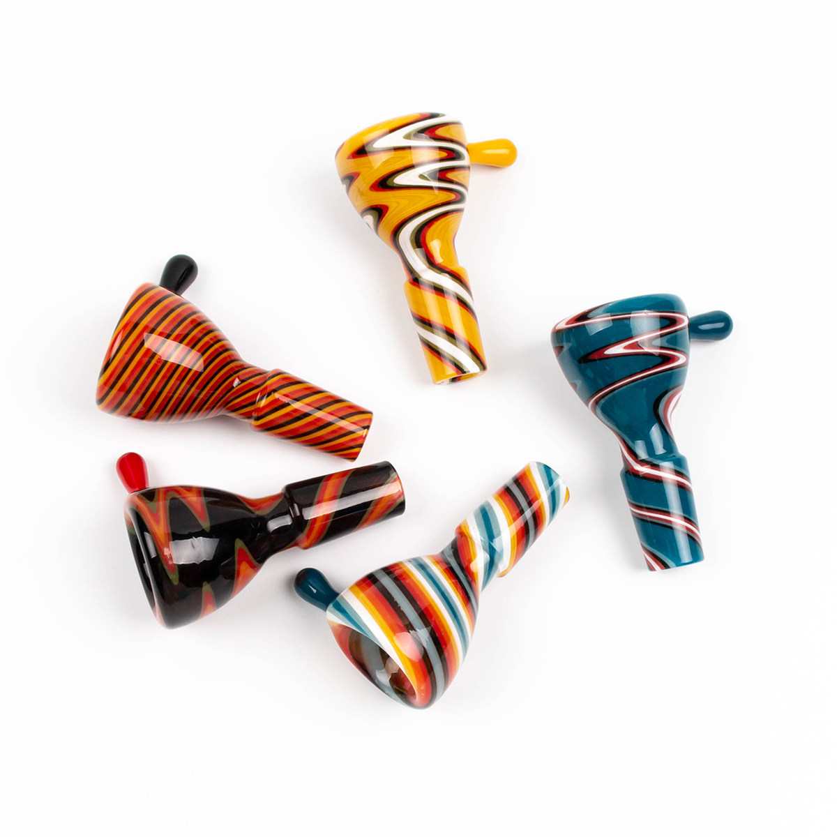 

Colorful Glass Bowl 14 mm Joint Male For Water Bongs Smoking Pipes