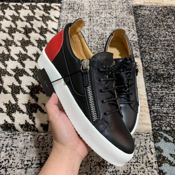 Cheap Fashion Red Bottoms Men Shoes Luxury Designer Mens Sneakers LowTop Comfortable Leather Platform Shoe With Original Box