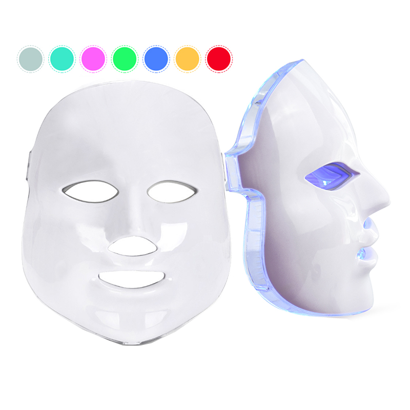 

Portable Health Beauty 7 Colors Lights LED Photon PDT Facial Mask Face Skin Care Rejuvenation Therapy Device