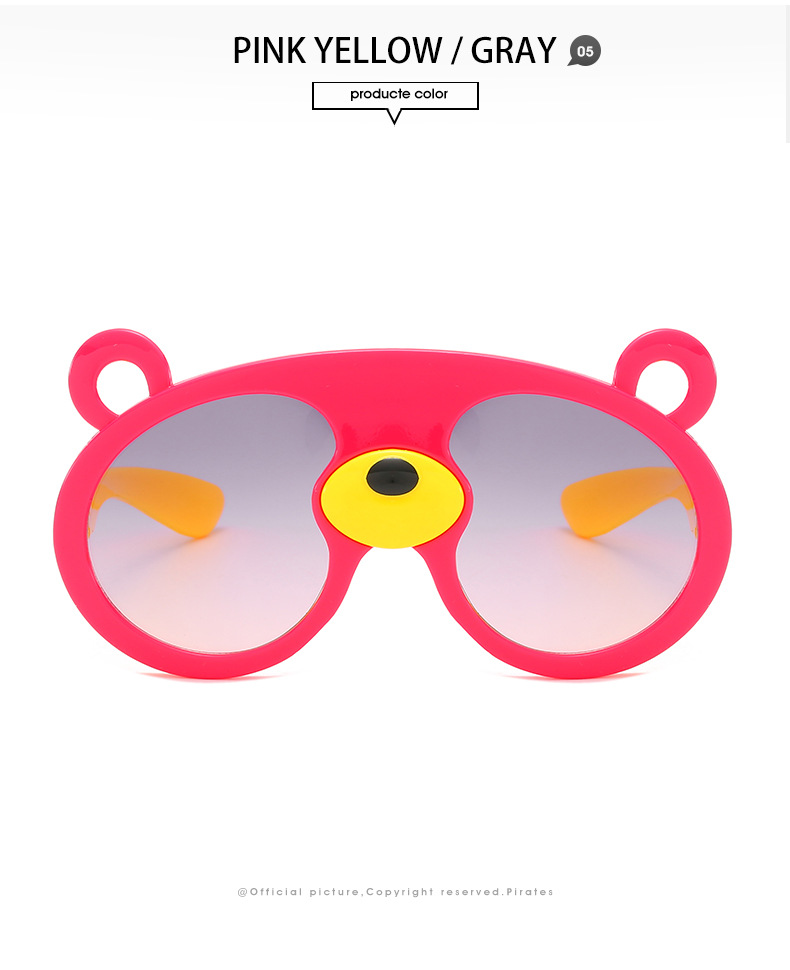 

Kids Sunglasses Boy Girl Baby bear Sunglasses Children Sunglasses Cute Eyeglasses Frame Child Eyewear Summer Beach 61013