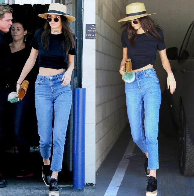 

2020 Summer Autumn Washed Boyfriend Female High Waist Pencil Pants Vintage Classic Denim Mom Jeans For Women Plus Size, Blue