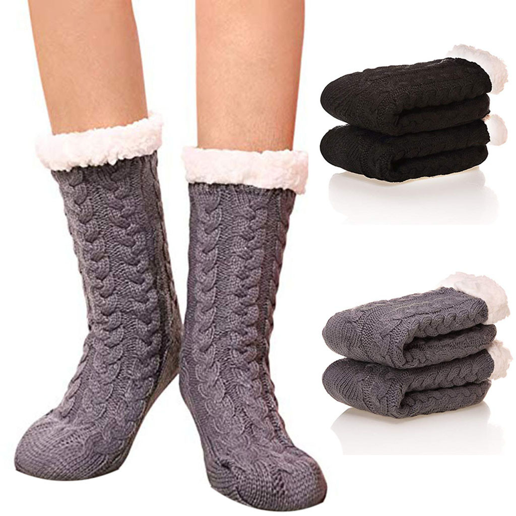 Wanyid 2019 New Women Wool Winter Chrismas Super Soft Warm Cozy Fuzzy Fleece Lined Geometric Heart Pattern Pink China One Size