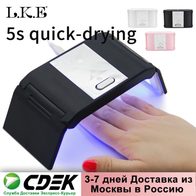 

CE Certification Nail Dryer LED UV Lamp 24W For All Gels 12 Leds UV Lamp for Nail Machine Curing 60s/120s Timer USB Connector, 24w black