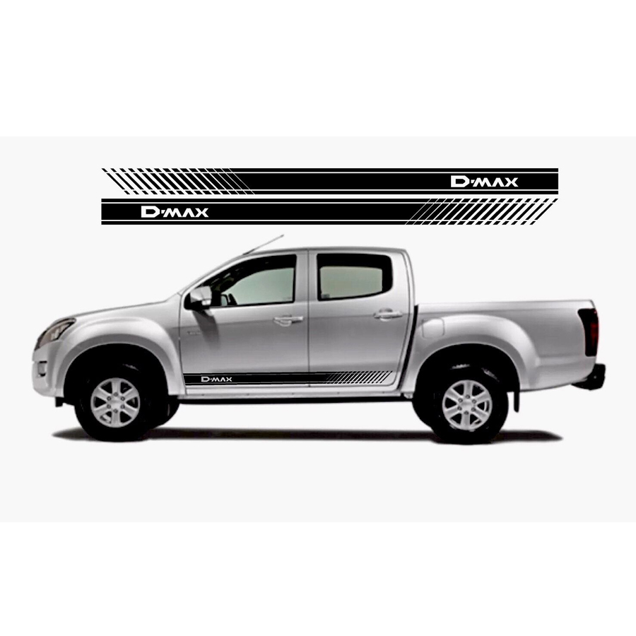 

2PCS Gradient Side Stripe Graphic Vinyl Sticker for isuzu dmax beast PICKUP