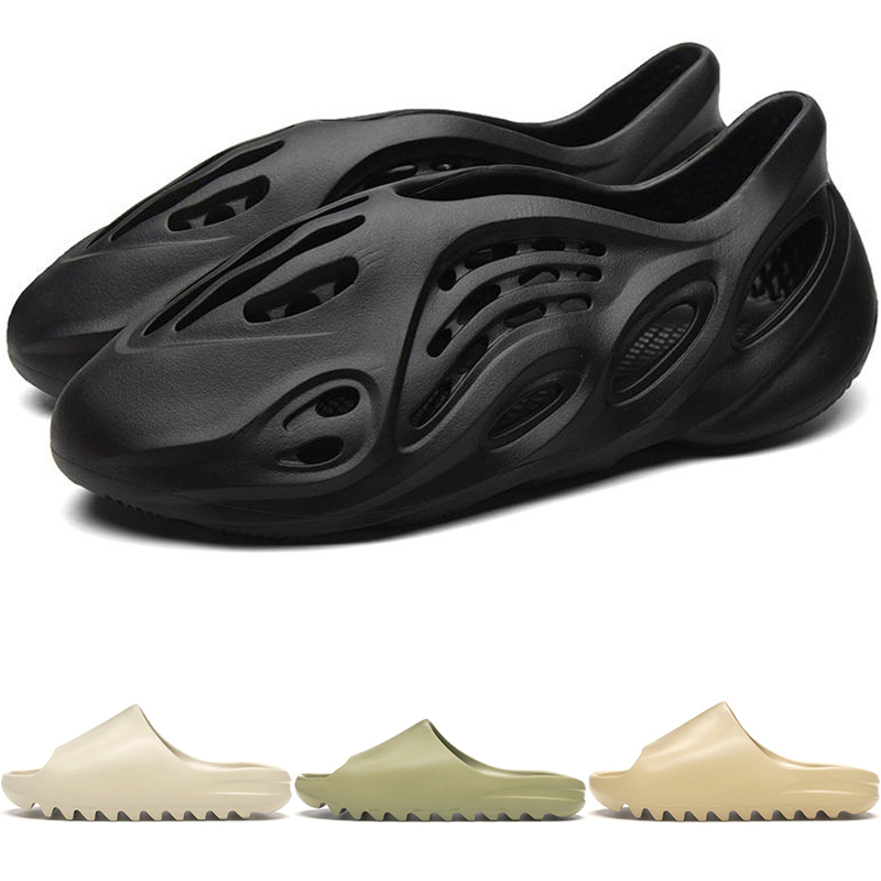 

Foam Runner Mens Sandals Slipper Resin Summer Beach flip flop Black White Earth Brown Slide Desert Bone RNNR Sand Ararat Designer Casual Sandal Loafer-FW6345 FY4567