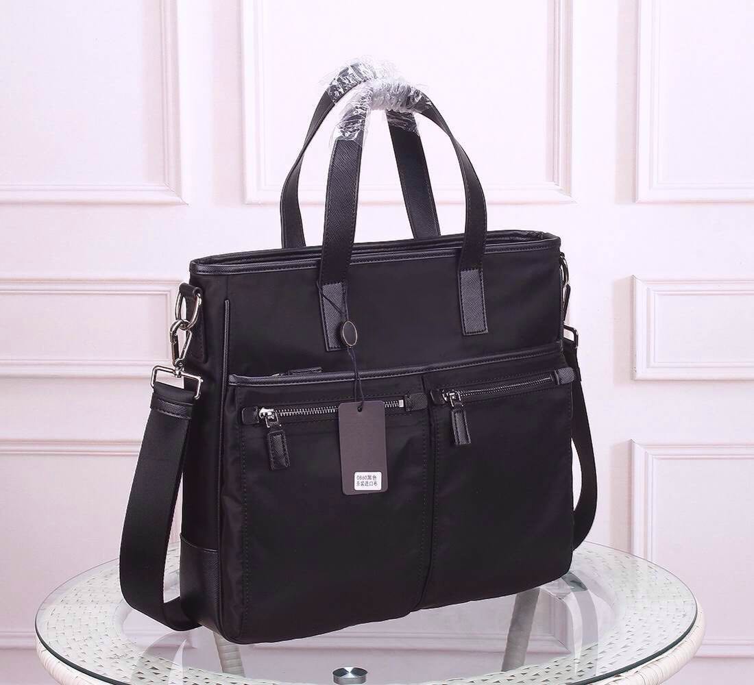 Designer briefcases shoulde bag for men waterproof canvas cowhide leather fashion Female shoulder bag Tote handbag for man document bag man