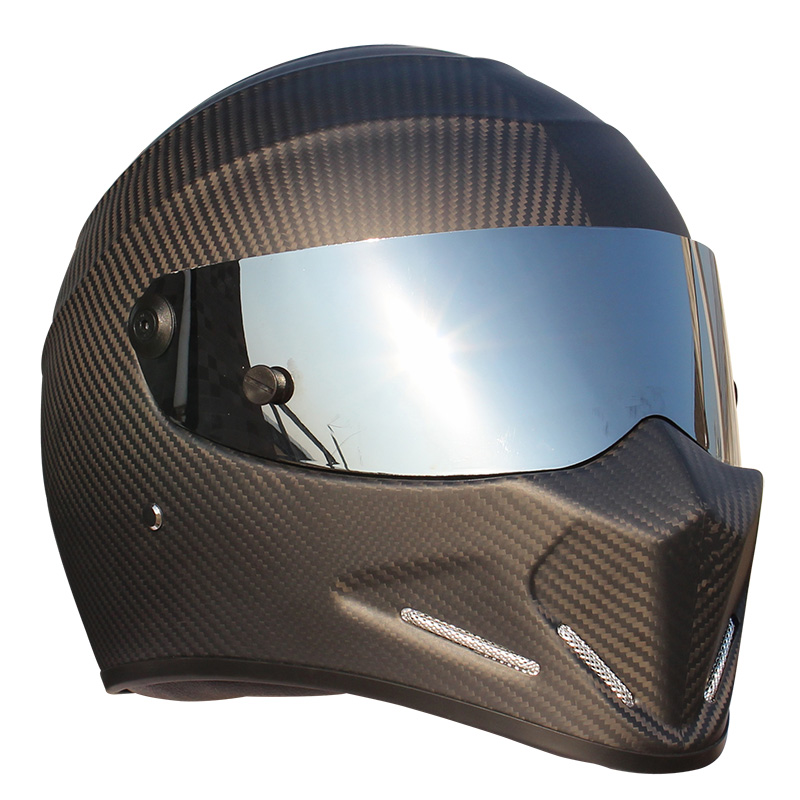 CRG Sports ATV Motocross Motorcycle Scooter Full-Face Fiberglass Helmet DOT Certified ATV-4 Matte Black Size XX-Large