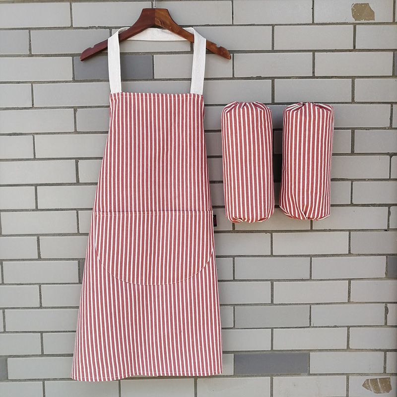 

Nordic fashion cotton and linen waterproof sleeveless apron with sleeves