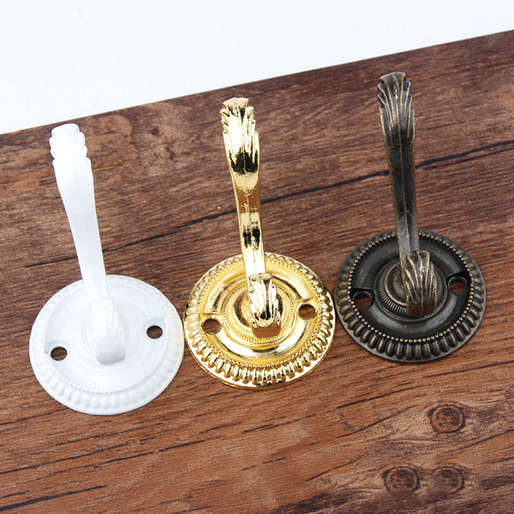 

Antique Brass Wall Mounted Hooks Key Clothes Bags Towel Holder Rack Kitchen Bathroom Door Wall Storage Hanger For Hanging