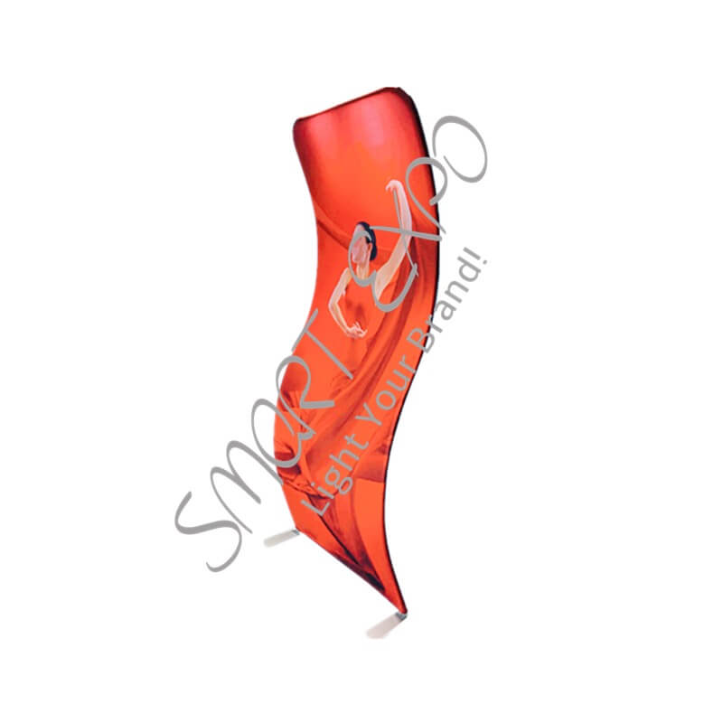 

Straight Curved Banner Fabric Tension Display Banner Stand Floor Banner Stand with Thick Aluminum Frame Vivid Fabric Graphic Carry Bag