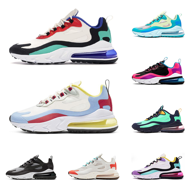 

New arrival men women react running shoes BAUHAUS HYPER JADE HYPER PINK RIGHT VIOLET fashion runners mens trainers outdoor sneakers, 9 electro green lagoon