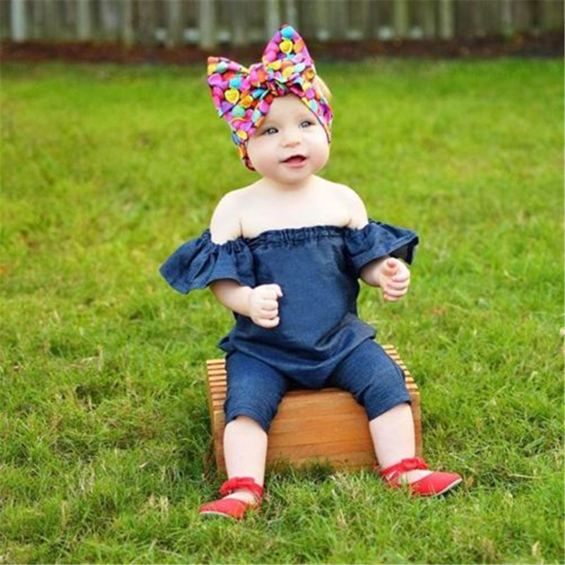 baby off shoulder romper