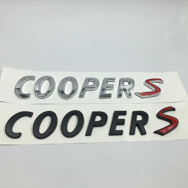 

For Cooper S Rear Trunk Badge Emblem Letters Sticker For BMW MINI Countryman Coopers, Abs