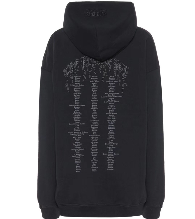 

Oversize VETEMENTS Hoodies Men Women 11 high quality Thick Pirate Ship VETEMENTS Hip-Hop Hoodie Hooded SH190925206z