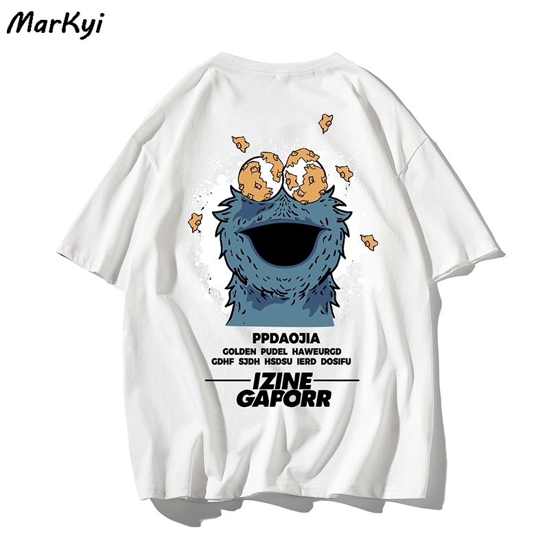 

2020 summer mens fashion back cartoon printing t shirt homme luxe plus size 5xl short sleeve streetwear t-shirt male, Black