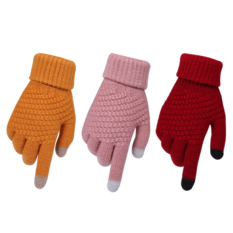 Da Uomo Termica Isolante Termico Caldo Guanto Stretch a Maglia Inverno 1 Paio di guanti