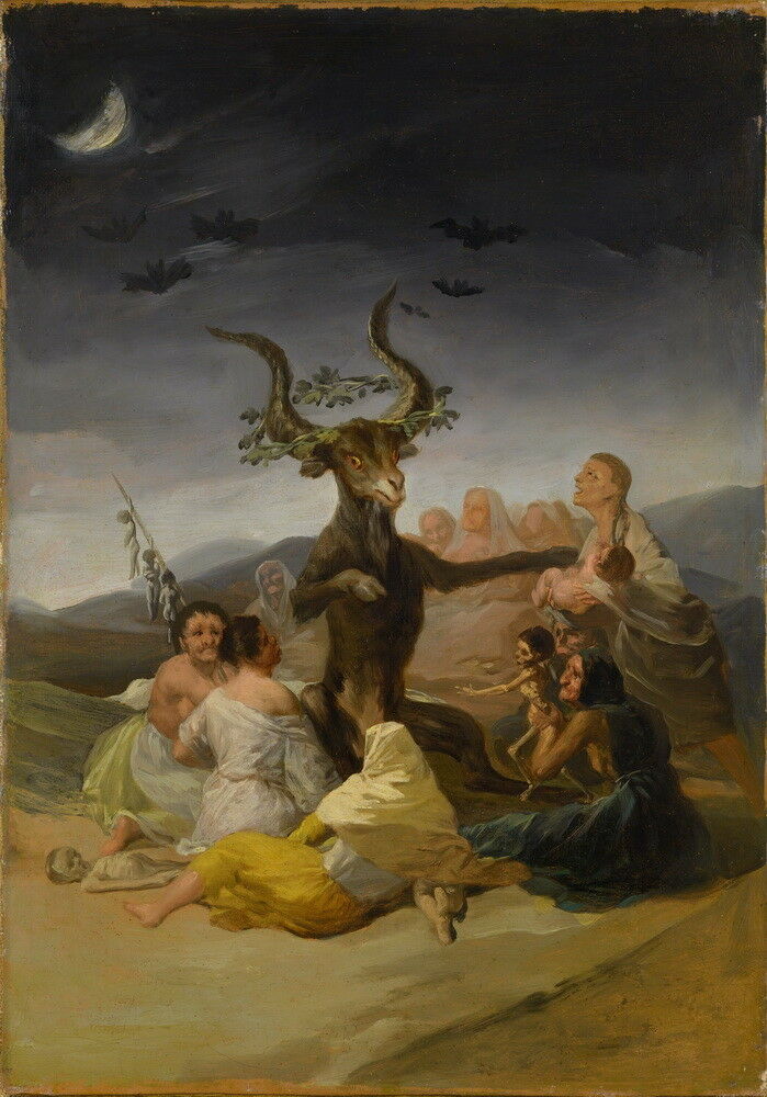 

Francisco de Goya Witches Sabbath Home Decor Handpainted &HD Print Oil Painting On Canvas Wall Art Canvas Pictures 191111