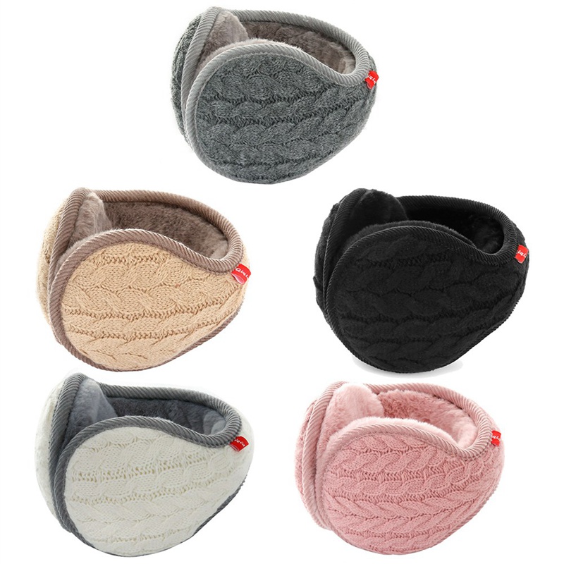 Chinese Quote Caring Single Winter Earmuffs Ear Warmers Faux Fur Foldable Plush Outdoor Gift