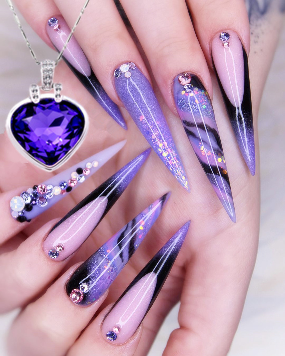 2019 Extra Long Stiletto Nails Long Sharp False Nail Art Tips Acrylic