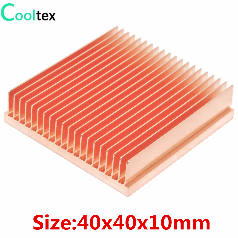 Dissipatore di calore puro rame dissipatore di calore 40x40x10mm fai da te dissipatore di calore per elettronica CHIP LED raffreddamento di raffreddamento del dispositivo di raffreddamento Dissipatore di calore puro rame dissipatore di calore 40x40x10mm fai da te dissipatore di calore per elettronica CHIP LED raffreddamento di raffreddamento del dispositivo di raffreddamento