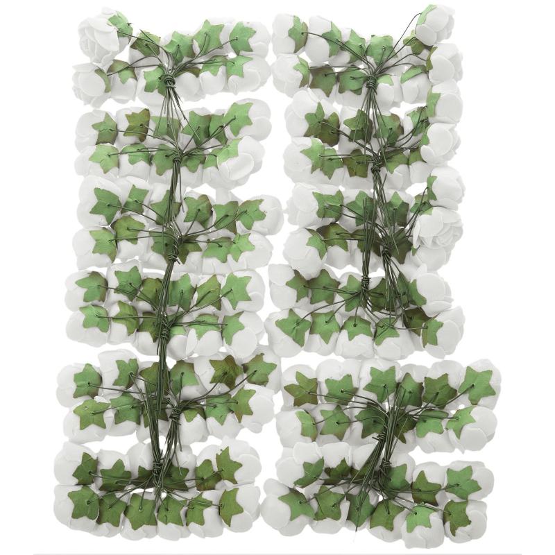 

144pcs 2CM PE Rose Foam Mini Flower Bouquet Solid Color/wedding decoration, Purple