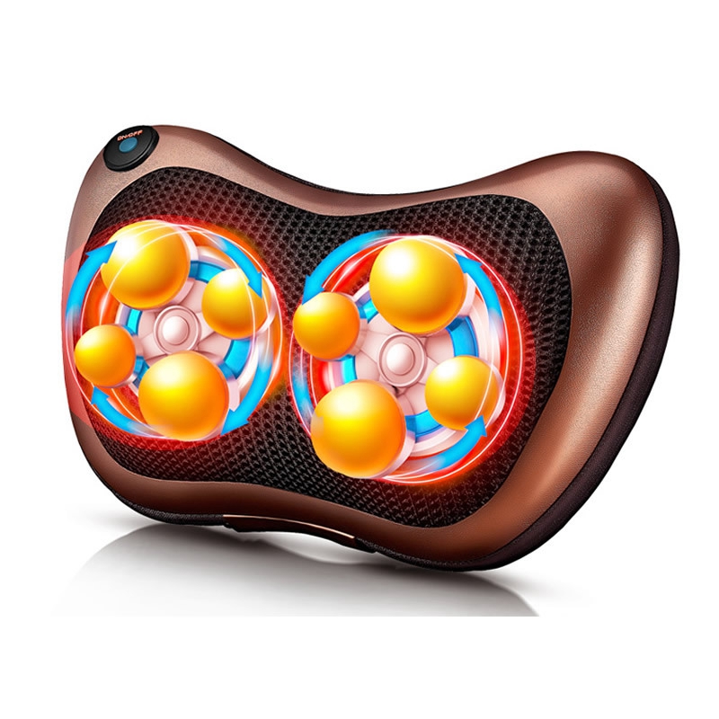 

Massage Pillow Electric Infrared Heating Kneading Neck Shoulder Back Body Massager Pillows Car Home Dual-use Magnetic Massager GGA3016
